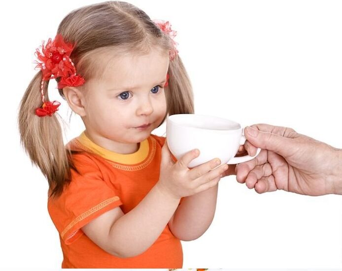 Behandeling van kinderen uit parasieten